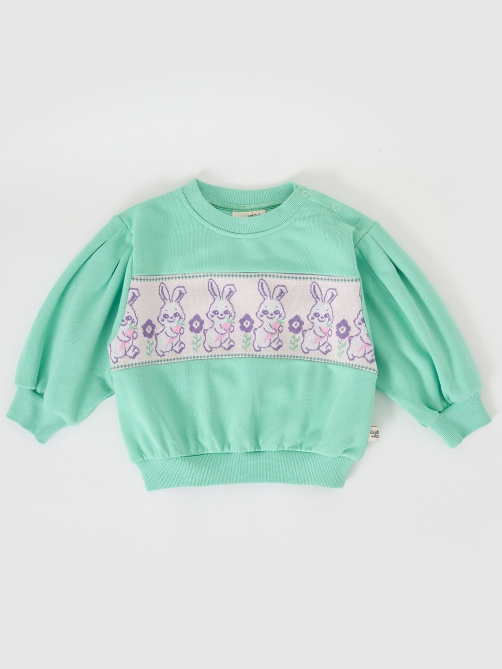 Goldie + Ace Puff Sleeve Bunny Sweater